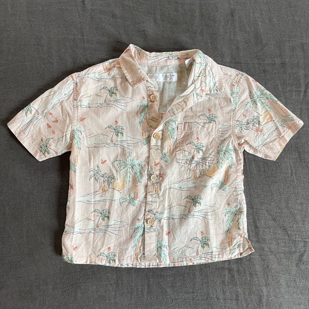 Zara Kids Aloha Shirt, Size 2-3